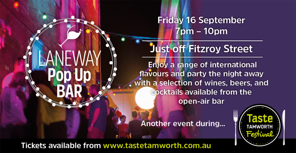 laneway pop up bar Tamworth